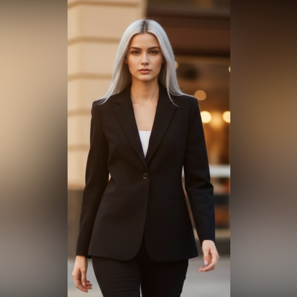 LAFAYETTE 148 BlazerJacket Wool Black Career